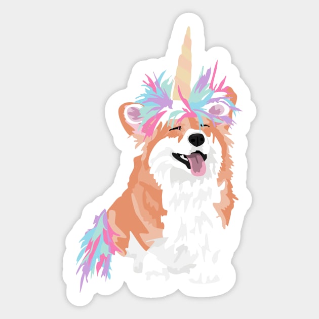 CorgiCorn Sticker by TeriMartin